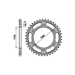 PBR ZĘBATKA TYLNA 4405 41 C45 HONDA CBR 600RR`07-15 (JTR1307.41) (ŁAŃC. 525)